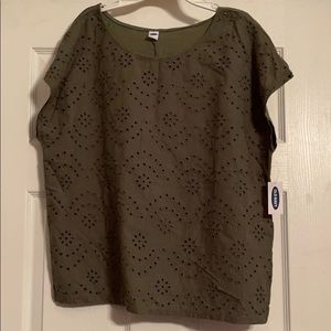 Old Navy eyelet shirt